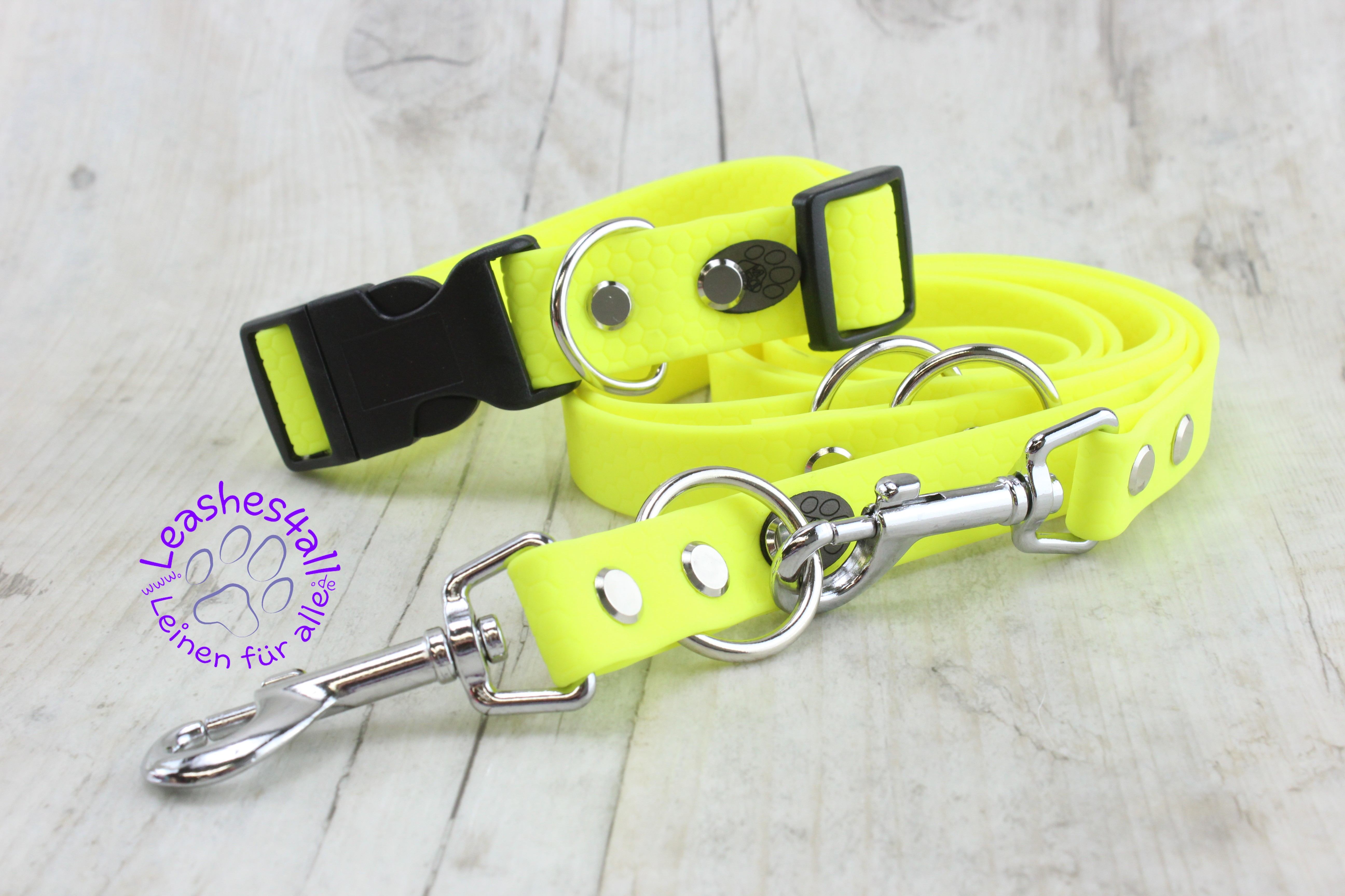 Coated Special Leine, mehrfach verstellbar Neon Yellow BWARE